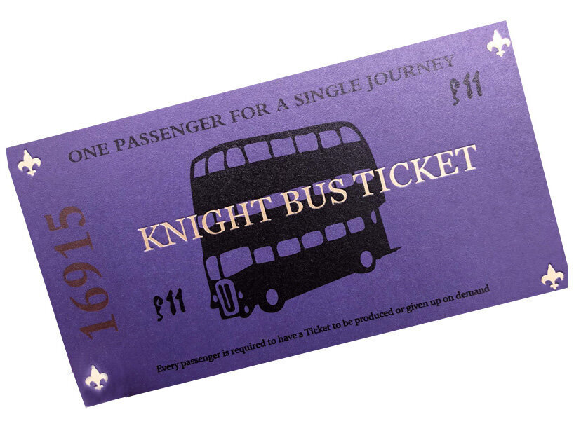 Biļete Harry potter Bus ticket цена и информация | Galda spēles | 220.lv
