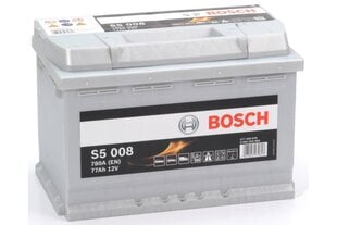 Аккумулятор Bosch 77Ah 780A S5008 цена и информация | Аккумуляторы | 220.lv