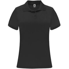 Женская рубашка-поло с короткими рукавами, черная цена и информация | Женские футболки | 220.lv