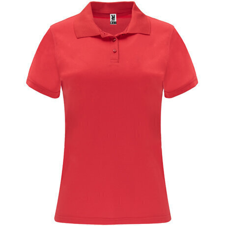 Tehniskais polo krekls ar īsām piedurknēm sievietēm, sarkans цена и информация | T-krekli sievietēm | 220.lv