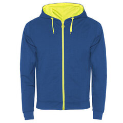 Vilnas jaka ar detaļām, zila/dzeltena cena un informācija | Vīriešu jakas | 220.lv