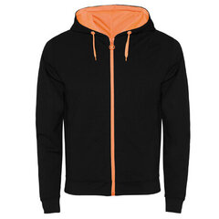 Vilnas jaka ar detaļām, melna/oranža cena un informācija | Vīriešu jakas | 220.lv
