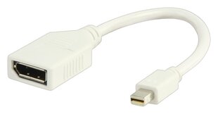 Valueline Mini DisplayPort - DisplayPort adapteris plastmasas maisiņā 0,20m balts cena un informācija | Adapteri un USB centrmezgli | 220.lv