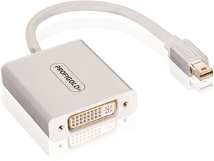 Profigold PROM252 adaptera MAC Mini DP sprausla - DVI-D kontaktligzda, 0,2 m цена и информация | Адаптеры и USB разветвители | 220.lv