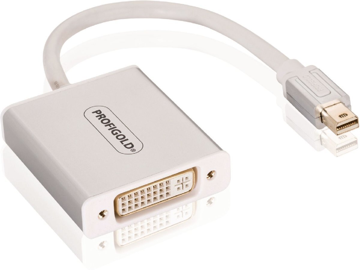 Profigold PROM252 adaptera MAC Mini DP sprausla - DVI-D kontaktligzda, 0,2 m cena un informācija | Adapteri un USB centrmezgli | 220.lv
