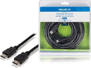 Valueline VLVB34000B100, HDMI A, 10 м цена и информация | Кабели и провода | 220.lv