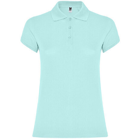 Polo krekls ar īsām piedurknēm sievietēm, gaiši zils cena un informācija | T-krekli sievietēm | 220.lv