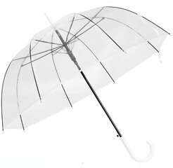 Caurspīdīgs lietussargs cena un informācija | Lietussargi sievietēm | 220.lv