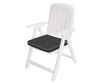 Krēsla spilvens HobbyGarden Masza, melns cena un informācija | Krēslu paliktņi | 220.lv