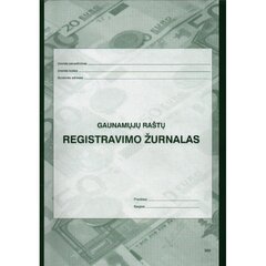 Pieņemto dokumentu reģistrācijas žurnāls. A4/40 cena un informācija | Burtnīcas un papīra preces | 220.lv