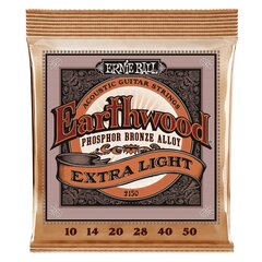 Stīgas ak. ģitārai Ernie Ball Earthwood Extra Light Phosphor Bronze 0.010 - 0.050 цена и информация | Принадлежности для музыкальных инструментов | 220.lv