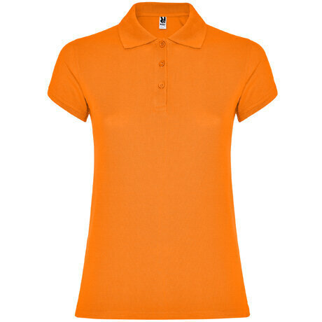 Polo krekls ar īsām piedurknēm sievietēm, oranžs cena un informācija | T-krekli sievietēm | 220.lv