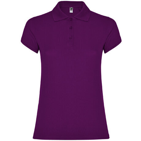 Polo krekls ar īsām piedurknēm sievietēm, violets cena un informācija | T-krekli sievietēm | 220.lv
