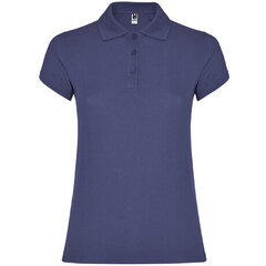 Polo krekls ar īsām piedurknēm sievietēm, zils cena un informācija | T-krekli sievietēm | 220.lv