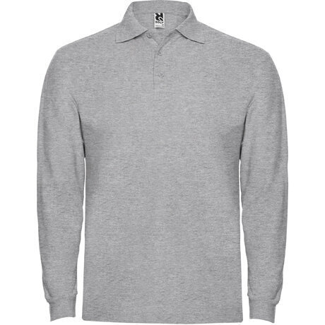 Polo džemperis ar garām piedurknēm, pelēks цена и информация | Vīriešu džemperi | 220.lv