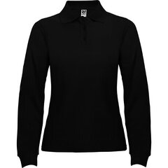 Женская рубашка-поло с длинным рукавом, черная цена и информация | Женские футболки | 220.lv