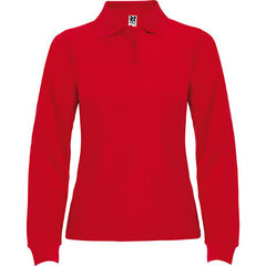 Женская рубашка-поло с длинным рукавом, красная цена и информация | Женские футболки | 220.lv