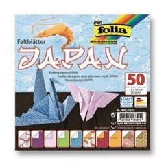 Origami Folia Japāna 15x15 / 50 lapas cena un informācija | Burtnīcas un papīra preces | 220.lv