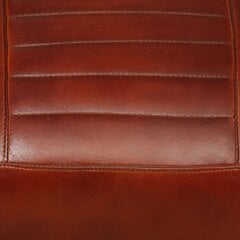 vidaXL atpūtas krēsls, brūna dabīgā āda цена и информация | Кресла в гостиную | 220.lv