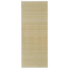 vidaXL paklājs, 100x160 cm, dabīgas krāsas bambuss цена и информация | Коврики | 220.lv