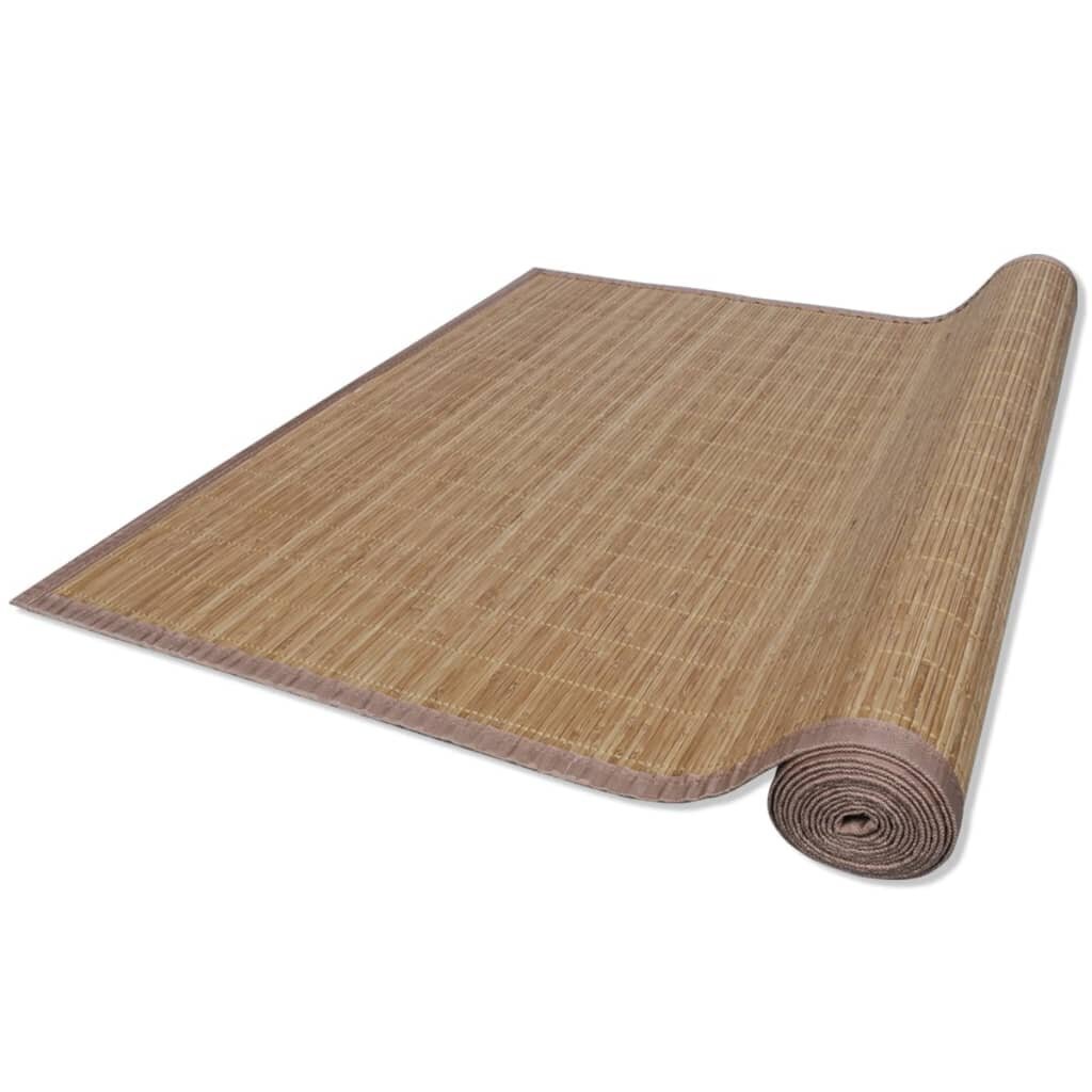 vidaXL paklājs, 100x160 cm, brūns bambuss цена и информация | Paklāji | 220.lv