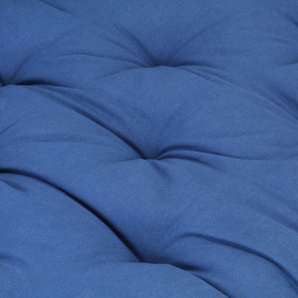 vidaXL palešu dīvānu spilvens, gaiši zils, 120x40x7 cm, kokvilna cena un informācija | Krēslu paliktņi | 220.lv