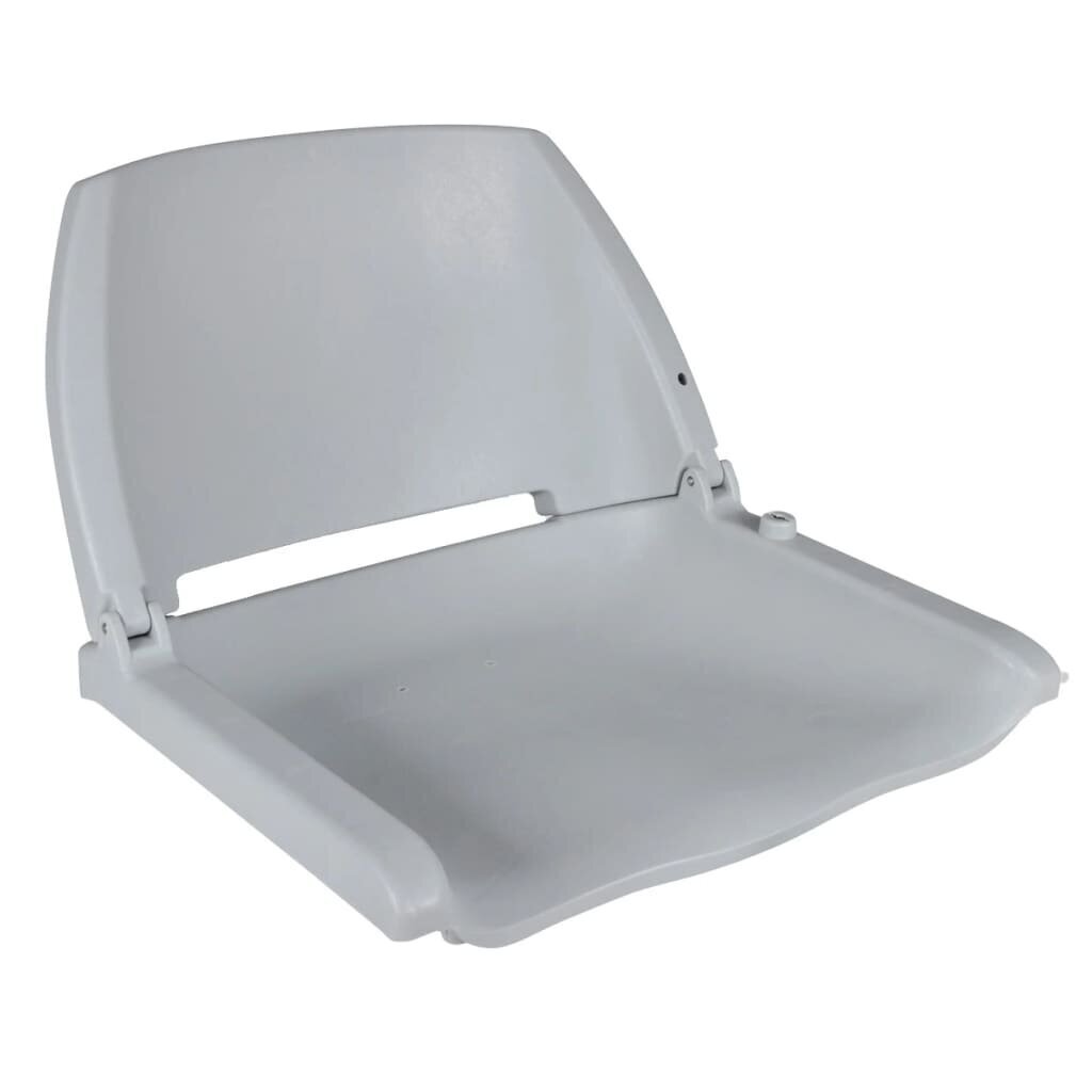vidaXL laivas krēsli, 2 gab., nolaižama atzveltne, 41x51x48 cm, pelēki цена и информация | Piederumi laivām un kajakiem | 220.lv