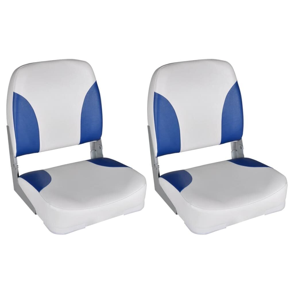 vidaXL laivas krēsli, 2 gab., nolaižama atzveltne, 41x36x48 cm cena un informācija | Piederumi laivām un kajakiem | 220.lv