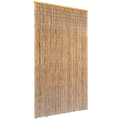 vidaXL kukaiņu aizkars durvīm, 100x200 cm, bambuss cena un informācija | Moskītu tīkli | 220.lv