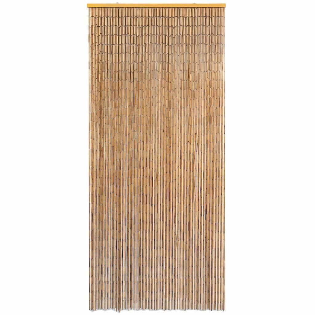 vidaXL kukaiņu aizkars durvīm, 90x220 cm, bambuss цена и информация | Moskītu tīkli | 220.lv