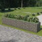 vidaXL gabions, augstā puķu kaste, cinkots tērauds, 540x90x100 cm cena un informācija | Puķu podi | 220.lv