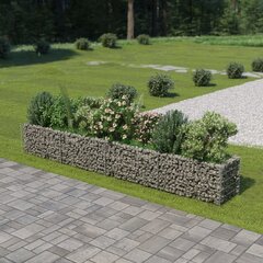 vidaXL gabions, augstā puķu kaste, cinkots tērauds, 360x50x50 cm цена и информация | Вазоны | 220.lv