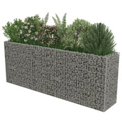 vidaXL gabions, augstā puķu kaste, cinkots tērauds, 270x50x100 cm цена и информация | Вазоны | 220.lv