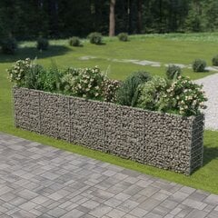 vidaXL gabions, augstā puķu kaste, cinkots tērauds, 450x50x100 cm цена и информация | Вазоны | 220.lv