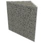 vidaXL gabions, augstā puķu kaste, cinkots tērauds, 75x75x50 cm cena un informācija | Puķu podi | 220.lv