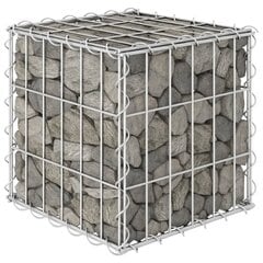 vidaXL gabions, augstā puķu kaste, tērauda stieple, 30x30x30 cm цена и информация | Ящики для рассады | 220.lv