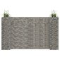 vidaXL H-formas gabions, tērauda stieple, 260x40x150 cm cena un informācija | Puķu podi | 220.lv