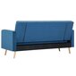 vidaXL dīvāns, zils audums cena un informācija | Dīvāni | 220.lv