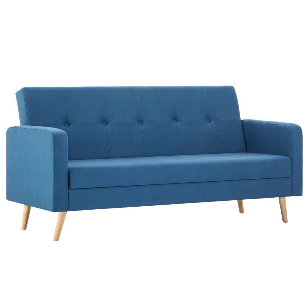 vidaXL dīvāns, zils audums cena un informācija | Dīvāni | 220.lv