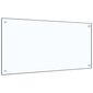 vidaXL virtuves panelis, 100x50 cm, caurspīdīgs rūdīts stikls цена и информация | Virtuves furnitūra | 220.lv