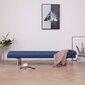 vidaXL izvelkams dīvāns ar 2 spilveniem, zils poliesters цена и информация | Dīvāni | 220.lv
