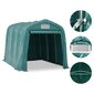 vidaXL garāžas telts, PVC, 2,4x3,6 m, zaļa cena un informācija | Dārza nojumes un lapenes | 220.lv