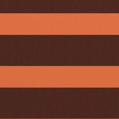 vidaXL balkona aizslietnis, 75x500 cm, oranžs un brūns oksforda audums цена и информация | Зонты, маркизы, стойки | 220.lv