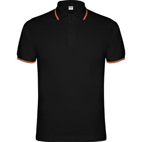 Polo krekls ar īsām piedurknēm, melns cena un informācija | Vīriešu T-krekli | 220.lv
