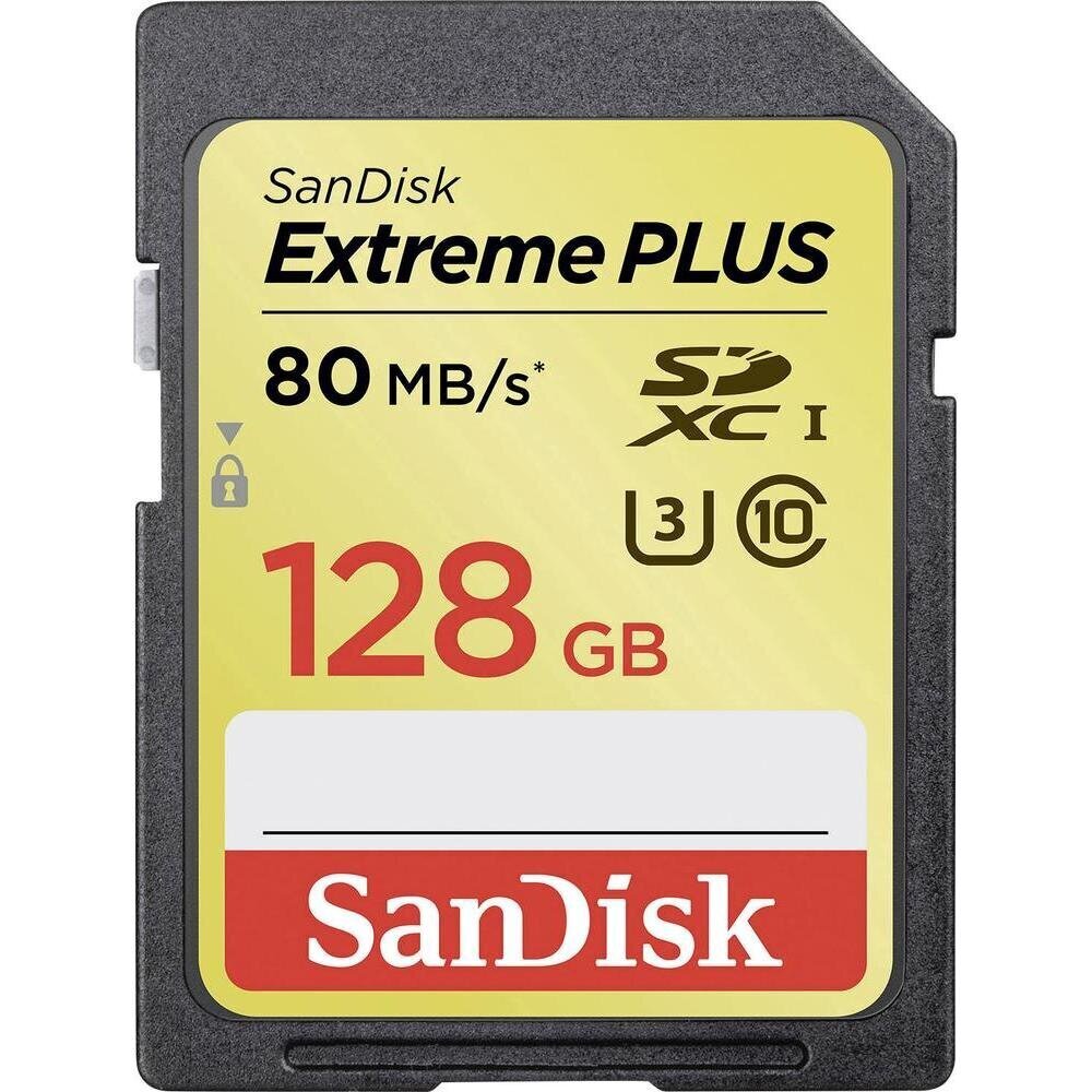 SanDisk Secure Digital Ext Plus HC 128GB (80MB / s, UHS1, 10. klase) EOL cena un informācija | Atmiņas kartes fotokamerām | 220.lv