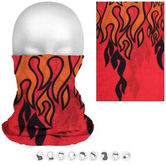 Sejas maska/šalle ar apdruku, sarkana cena un informācija | Vīriešu cepures, šalles, cimdi | 220.lv