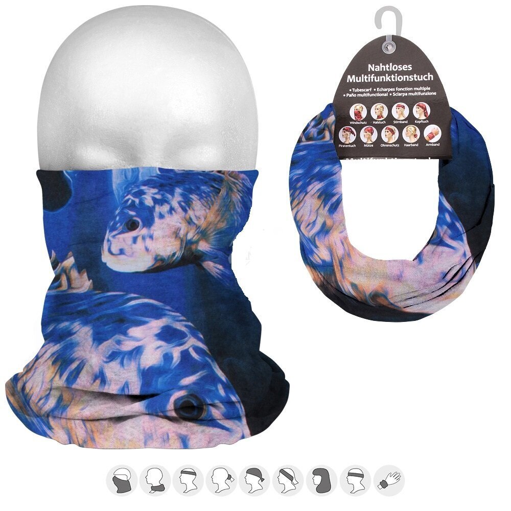 Sejas maska/šalle ar apdruku, dažādu krāsu цена и информация | Vīriešu cepures, šalles, cimdi | 220.lv