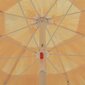 vidaXL pludmales saulessargs, dabīgs, 180 cm, Havaju stils cena un informācija | Saulessargi, markīzes un statīvi | 220.lv
