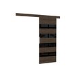 Двери для ниши ADRK Furniture Milou 86, черные/коричневые