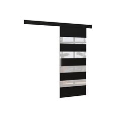 Двери для ниши ADRK Furniture Milou 86, белые/черные цена и информация | Шкафы | 220.lv